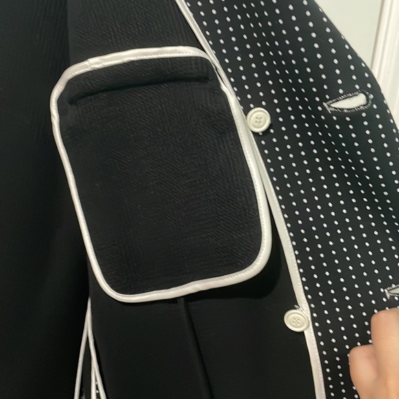 EUC Y-3 Adidas Yohji Yamamoto mens polka dot cotton blazer - Picture 10 of 13